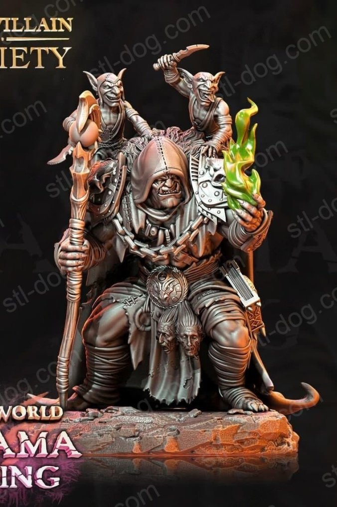 兽人术士(Orc Warlock) 3D打印图纸